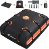 61-YtfPCiML._AC_SL1500_ Sailnovo Car Roof Bag Waterproof 21 Cubic Feet/595L,Roof Box 1000D PVC Rooftop Cargo Carrier with Anti-Slip Mat,Combination Lock,Storage Bag,Door Hooks & Strap fit Vehicle with/Without Luggage Rack