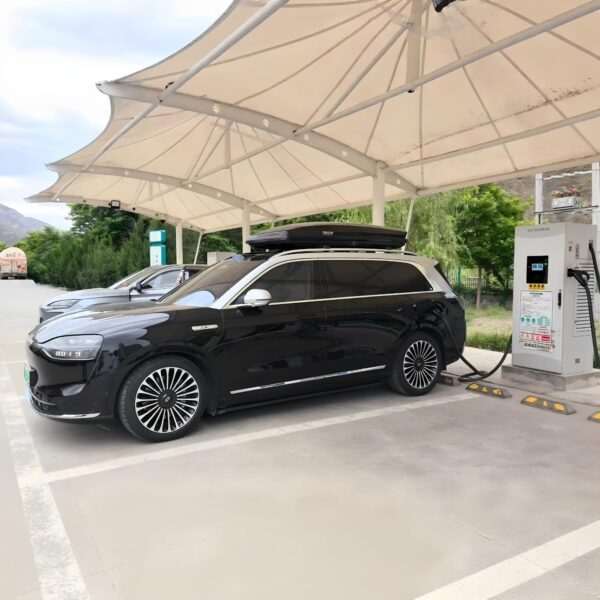 Car Roof Box 900L, Double-Side Opening, ABS Material, Universal Fit with U-Hook System, 900L Upgrade, 2 Silent Crossbars (Glossy black - single box)