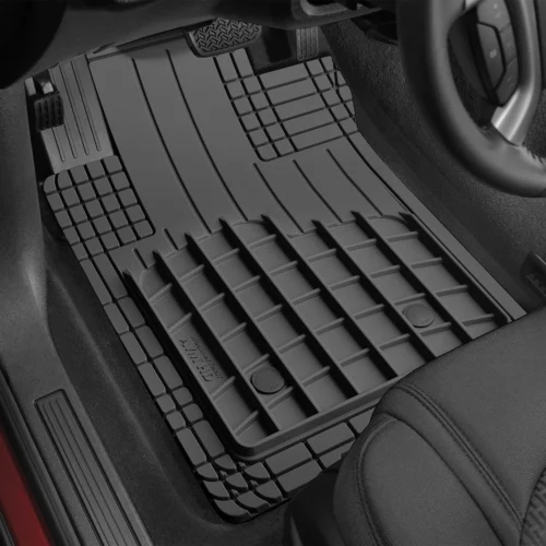 Universal AVM HD® 1st & 2nd Row Black Floor Mats by WeatherTech®,