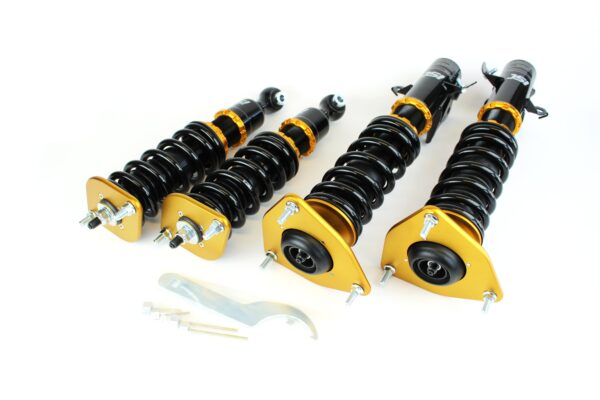 N1 Basic Street Sport Series Front and Rear Coilover Kit by ISC Suspension®.