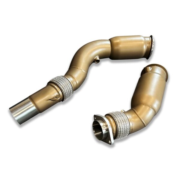 BMW F80 M3, F82 M4 & F87 M2 Competition S55 Sports Cat Downpipes Ceramic Coated BMW F80 M3, F82 M4 & F87 M2 Competition S55 Sports Cat Downpipes Ceramic Coated