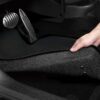 bottom-layer-close-up Universal KAGU 1st Row - Footwell Coverage & 2nd Row - Footwell Coverage Black Floor Liner Set by 3D MAXpider®.