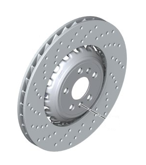 Brake Disc Ventilated Perforated - Right
