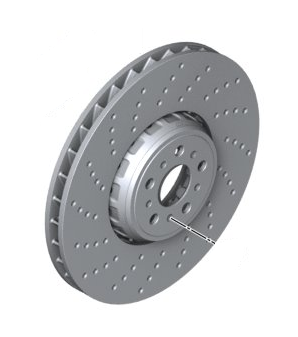 Carbon Ceramic Brake Rotor - Right