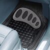 Universal Trimmable ClimaProof™ Non-Slip 1st & 2nd Row Rubber Floor Mat Set with Footprint Design by FH Group®. 4 Pieces.