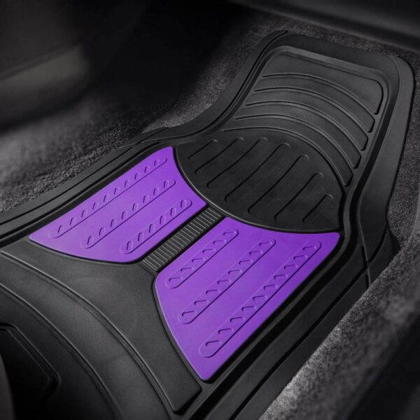 Universal Trimmable ClimaProof™ Monster Eye 1st & 2nd Row Rubber Floor Mat Set by FH Group®. 4 Pieces.