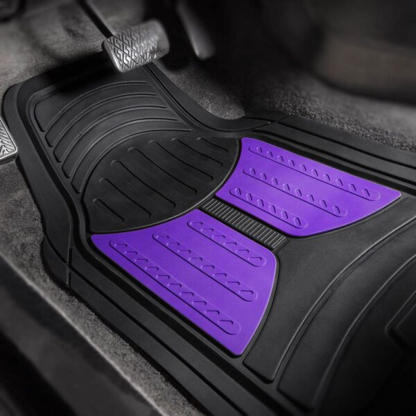 Universal Trimmable ClimaProof™ Monster Eye 1st & 2nd Row Rubber Floor Mat Set by FH Group®. 4 Pieces.