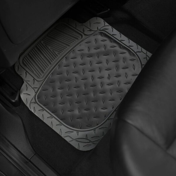 Universal ClimaProof™ Trimmable 1st & 2nd Row Rubber Floor Mat Set by FH Group®. 4 Pieces.