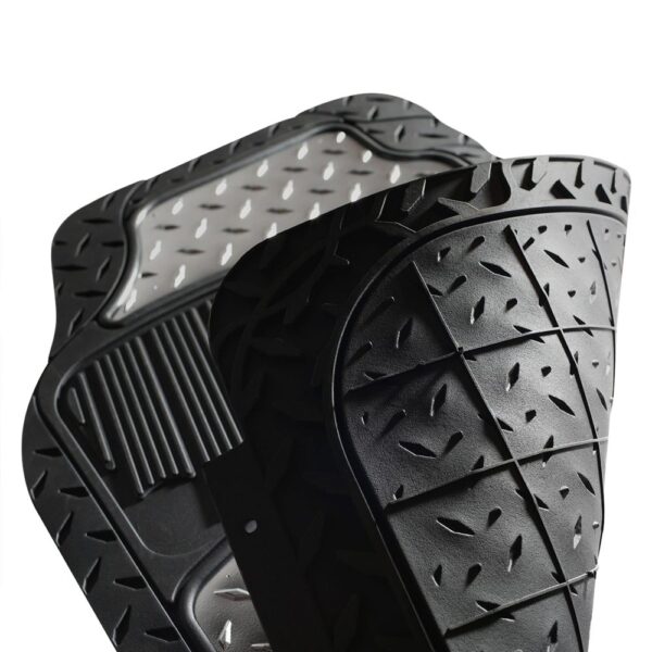 Universal ClimaProof™ Trimmable 1st & 2nd Row Rubber Floor Mat Set by FH Group®. 4 Pieces.