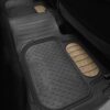 Universal Heavy Duty ClimaProof™ 1st & 2nd Row Rubber Floor Mat Set by FH Group®. 3 Pieces.