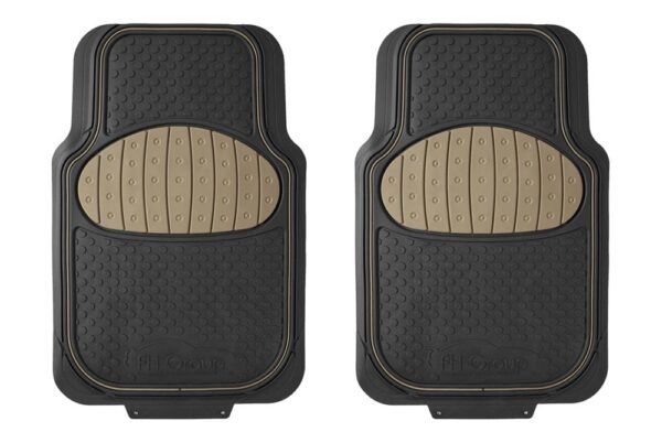 Universal Heavy Duty ClimaProof™ 1st & 2nd Row Rubber Floor Mat Set by FH Group®. 3 Pieces.