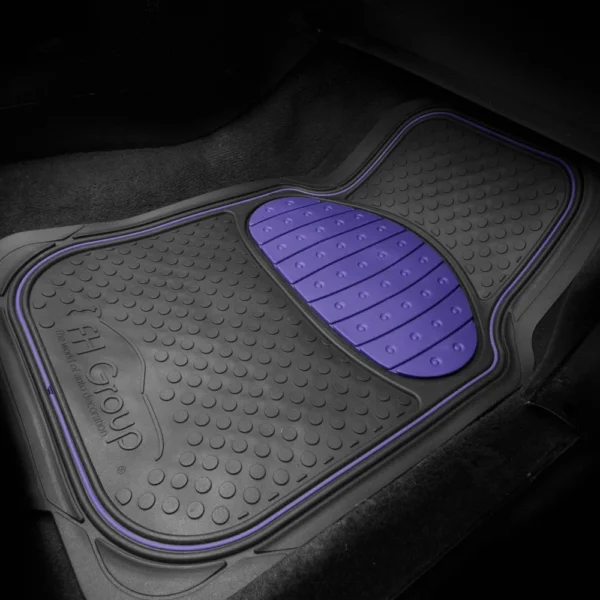 Universal Heavy Duty ClimaProof™ 1st & 2nd Row Rubber Floor Mat Set by FH Group®. 3 Pieces.