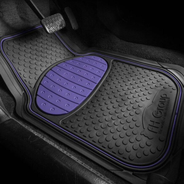 Universal Heavy Duty ClimaProof™ 1st & 2nd Row Rubber Floor Mat Set by FH Group®. 3 Pieces.