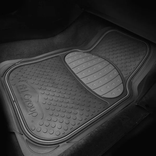 Universal Heavy Duty ClimaProof™ 1st & 2nd Row Rubber Floor Mat Set by FH Group®. 3 Pieces.