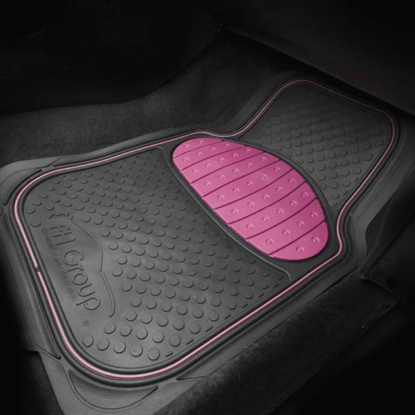 Universal Heavy Duty ClimaProof™ 1st & 2nd Row Rubber Floor Mat Set by FH Group®. 3 Pieces.