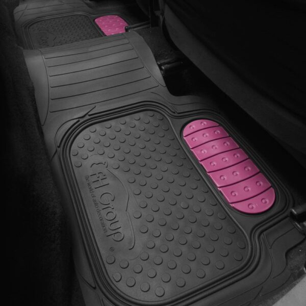 Universal Heavy Duty ClimaProof™ 1st & 2nd Row Rubber Floor Mat Set by FH Group®. 3 Pieces.