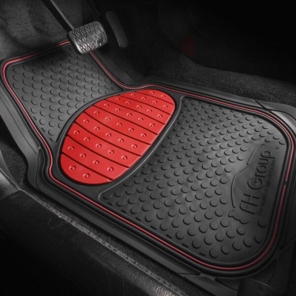 Universal Heavy Duty ClimaProof™ 1st & 2nd Row Rubber Floor Mat Set by FH Group®. 3 Pieces.
