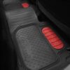 Universal Heavy Duty ClimaProof™ 1st & 2nd Row Rubber Floor Mat Set by FH Group®. 3 Pieces.