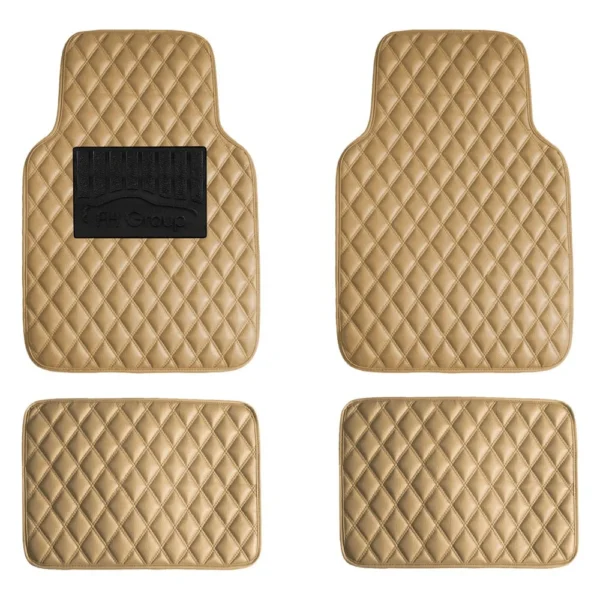 Universal Luxury 1st & 2nd Row Leather Floor Mat Set by FH Group®. 4 Pieces.