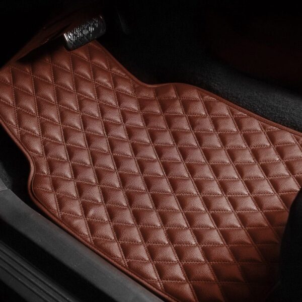Universal Luxury 1st & 2nd Row Leather Floor Mat Set by FH Group®. 4 Pieces.