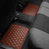 Universal Luxury 1st & 2nd Row Leather Floor Mat Set by FH Group®. 4 Pieces.
