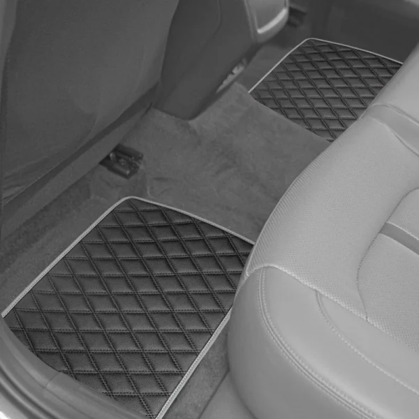 Universal Deluxe 1st & 2nd Row Leather Floor Mat Set by FH Group®. 4 Pieces.
