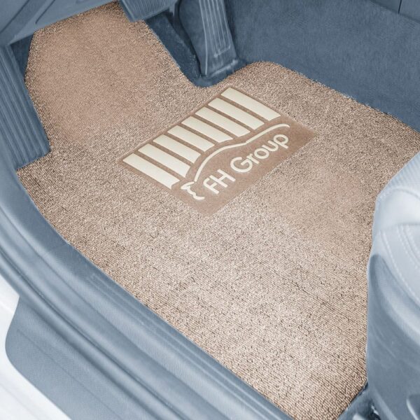 Universal DIY Ultra Waterproof 1st & 2nd Row Rubber Floor Mat Set by FH Group®. 4 Pieces.