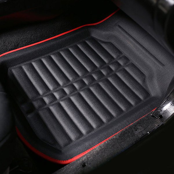 Universal Deep Tray Non-Slip Leather Floor Mats by FH Group®.