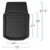 Universal Deep Tray Non-Slip Leather Floor Mats by FH Group®.