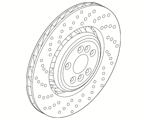 Disc Brake Rotor Rear Left