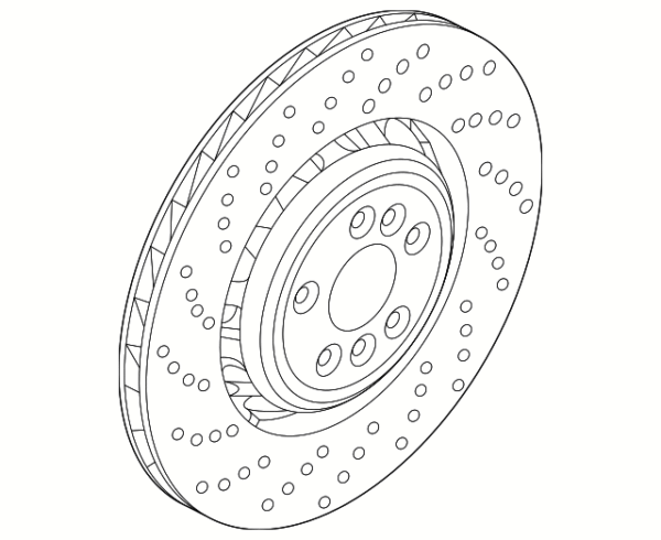 Disc Brake Rotor Rear Right