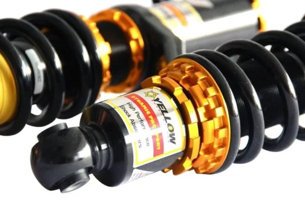 BMW 3-Series 2025, Dynamic Pro Sport™ Front and Rear Coilover Kit with 0.5"-2.5" Front and 0.5"-2.5" Rear Body Drop by Yellow Speed Racing®.