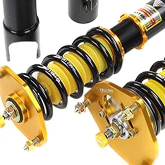 BMW 3-Series 2025, Dynamic Pro Sport™ Front and Rear Coilover Kit with 0.5"-2.5" Front and 0.5"-2.5" Rear Body Drop by Yellow Speed Racing®.