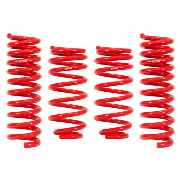 Sportline Front and Rear Lowering Coil Springs with 1.6" Front and Rear Drop Height by Eibach®. Quantity: 4 per Pack.
