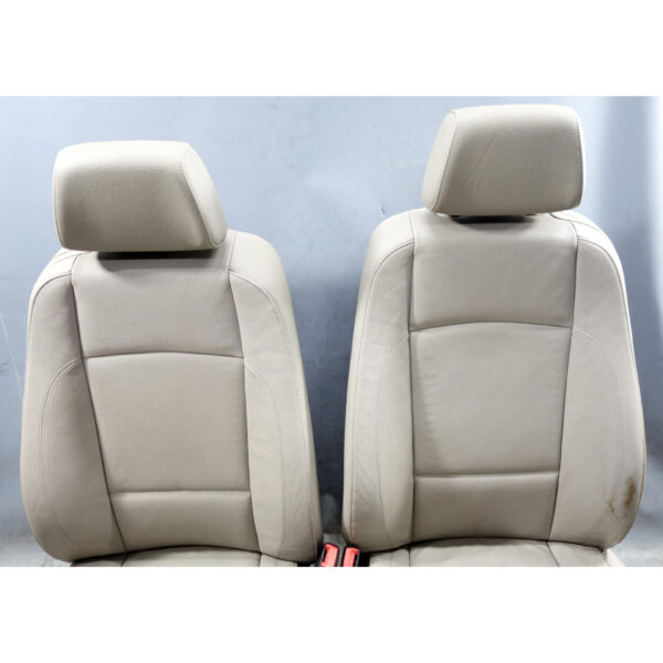 inv_036555_02__08868 2009-2013 BMW E82 1 Series Coupe Factory Basic Seat Front Beige Leather OEM