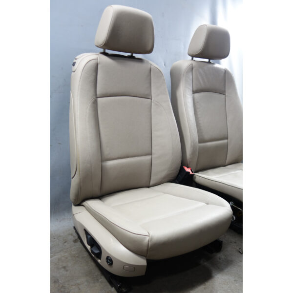 inv_036555_04__81466 2009-2013 BMW E82 1 Series Coupe Factory Basic Seat Front Beige Leather OEM