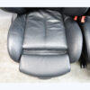Damaged 04-10 BMW E63 M6 Coupe Front ///M-Sport Seat Pair Black Merino Leather