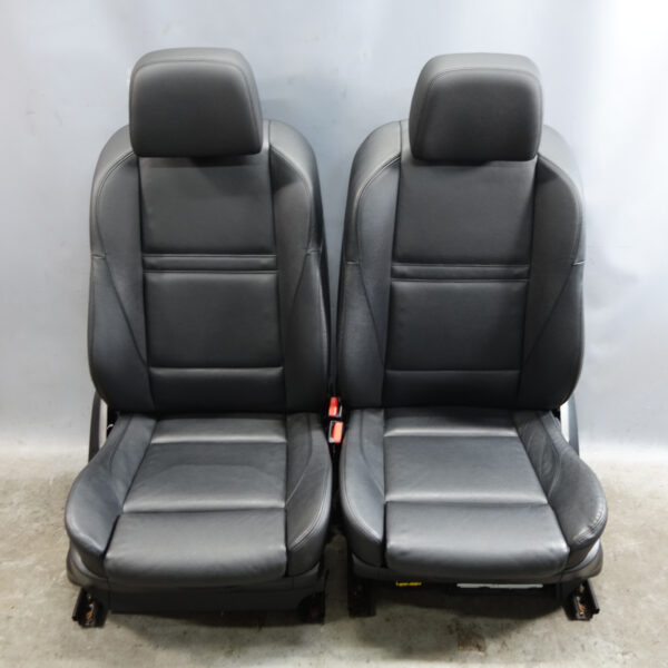 2007-2014 BMW E70 X5 E71 X6 Factory Front Sport Seat Pair Black Leather OEM
