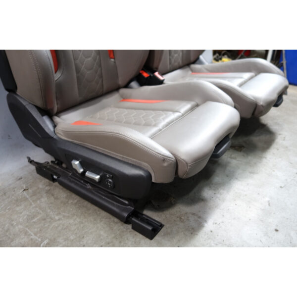 inv_051909_02__93667 20-24 BMW F97 X3M F98 X4M Competition Front M Sport Seat Pair Adelaide Grey OEM