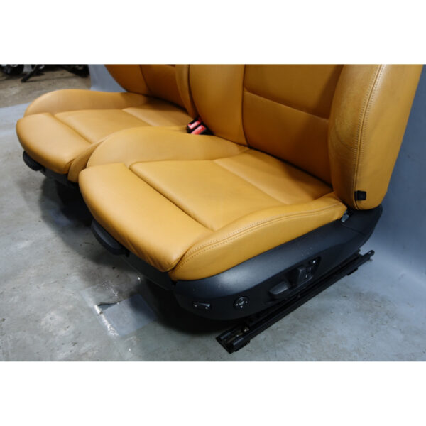 2009-2016 BMW E89 Z4 Roadster Factory Sports Seat Pair Walnut Brown Leather OEM