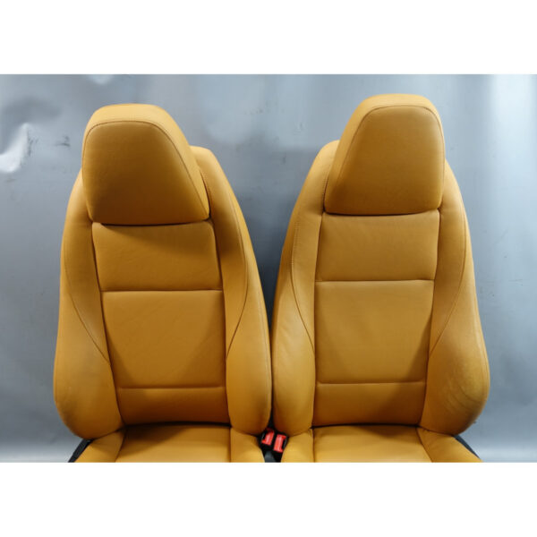 2009-2016 BMW E89 Z4 Roadster Factory Sports Seat Pair Walnut Brown Leather OEM