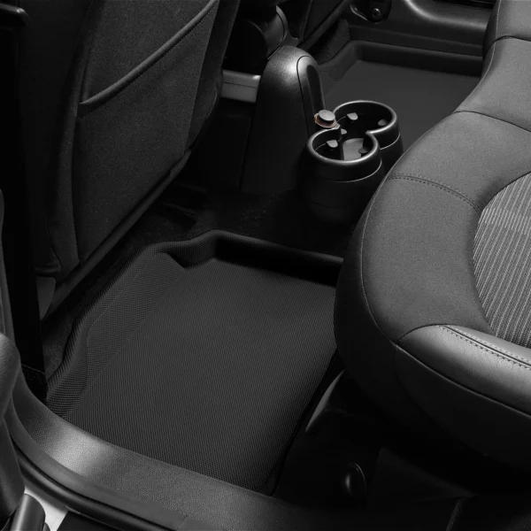 kagu-black-2nd-row-2-pieces-floor-mat-oncar Universal KAGU 1st Row - Footwell Coverage & 2nd Row - Footwell Coverage Black Floor Liner Set by 3D MAXpider®.