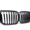 For 2019-2025 BMW X5 G05 CarbonFiber Front Bumper Grill Single Slat Grille Black