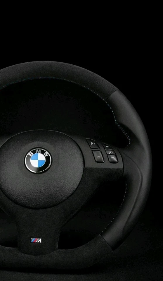 BMW OEM Custom Alcantara M Sport E46 M3 E39 M5 M Steering Wheel Blue Stiching
