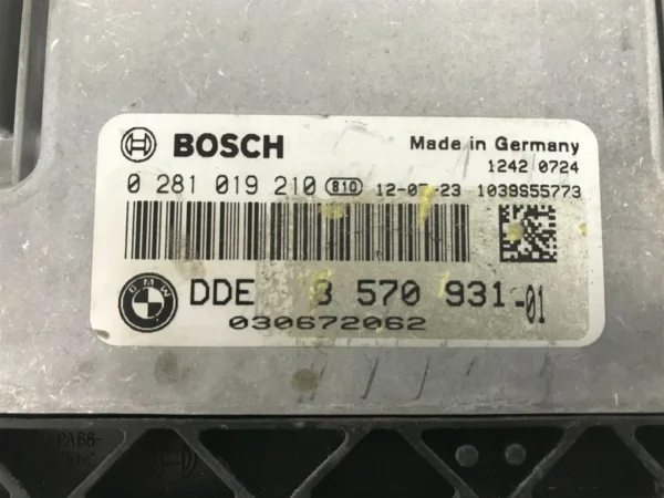 L500 BMW ECU Control Module Unit 8570931 0281019210