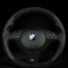BMW OEM Custom Alcantara M Sport E46 M3 E39 M5 M Steering Wheel Blue Stiching