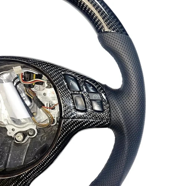s-l960 (2) 1X Real Carbon Fiber Steering Wheel FOR BMW M3 E46 E39 E53 330ci 325i 2001-06