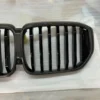 Carbon Fiber Front Bumper Grille Grill Single Line Fits BMW G05 X5 2024-2025 LCI