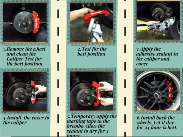 Brake Caliper Cover for BMW X1 X2 X3 X4 X5 X6 M3 M4 M2 M1 F30 F10 F20 E30 E36SET