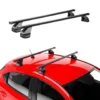 Fix Point Roof Racks Cross Bars for BMW 3 Series G20 Sedan 2019-2026 Steel Black